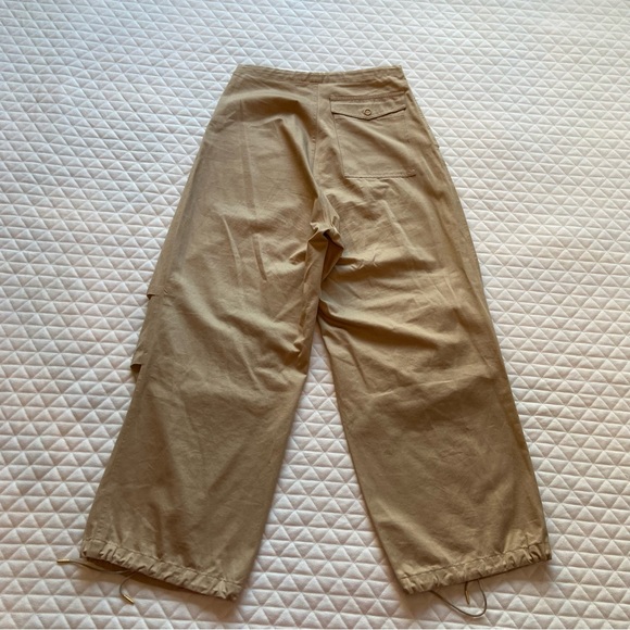 Dion Lee Sunfade Parachute Pants Women’s Baggy Medium US 6 Tan Drop Crotch Jeans - Picture 10 of 16